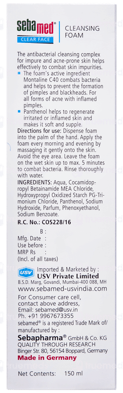 Sebamed Clear Face Cleansing Foam 150ml