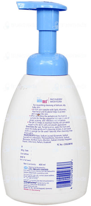 Sebamed Face & Body Wash Foam 400Ml