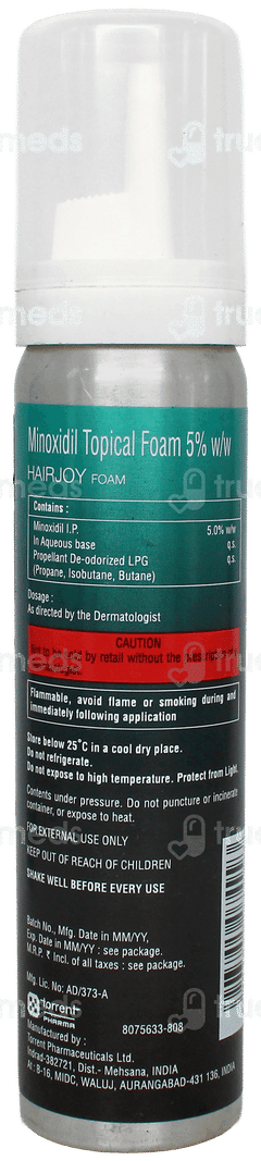 Hairjoy Foam 60Gm