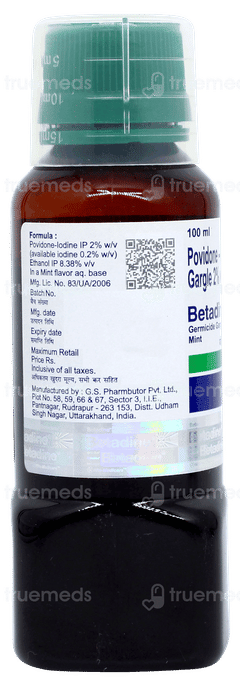 Betadine Mint Flavor Gargle 100ml