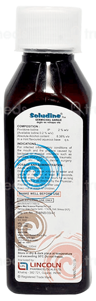 Soludine Plus Gargle 100Ml