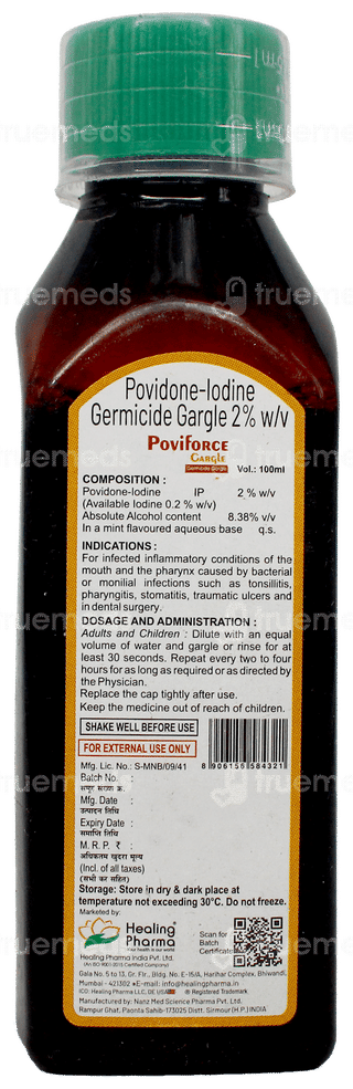 Poviforce Gargle 100Ml