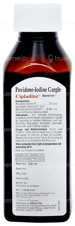 Cipladine Gargle 100ml