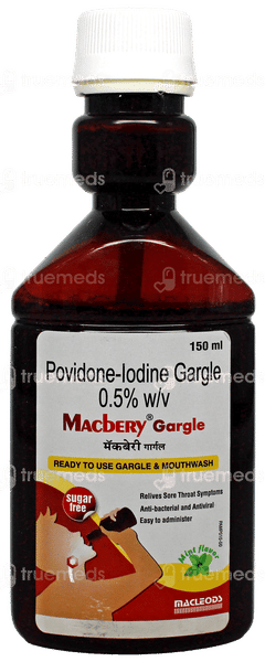 Macbery Mint Flavor Sugar Free Gargle 150Ml Macbery Mint Flavor Sugar Free Gargle 150Ml