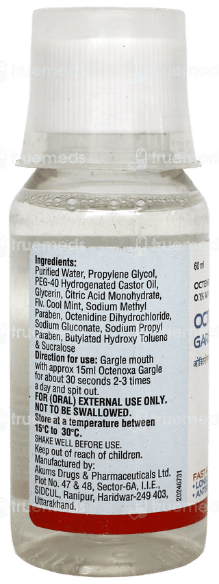 Octenoxa Mint Flavour Gargle 60Ml