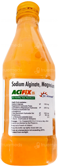 Acifix 3x Orange Flavoured Sugar Free Suspension 180ml