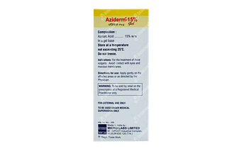 Aziderm 15% Gel 15gm