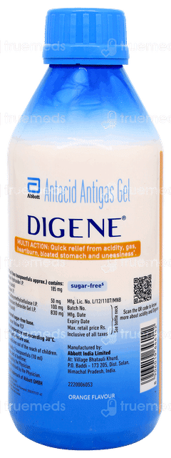 Digene Orange Flavour Gel 450ml