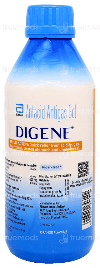 Digene Orange Flavour Gel 450ml