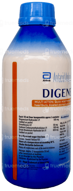 Digene Orange Flavour Gel 450Ml