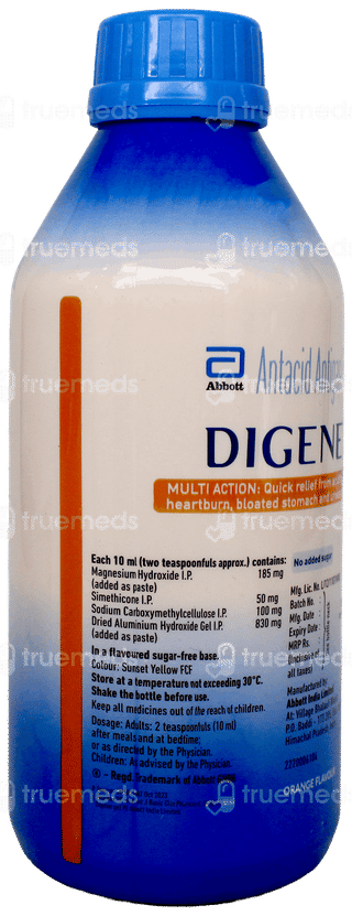 Digene Orange Flavour Gel 450Ml