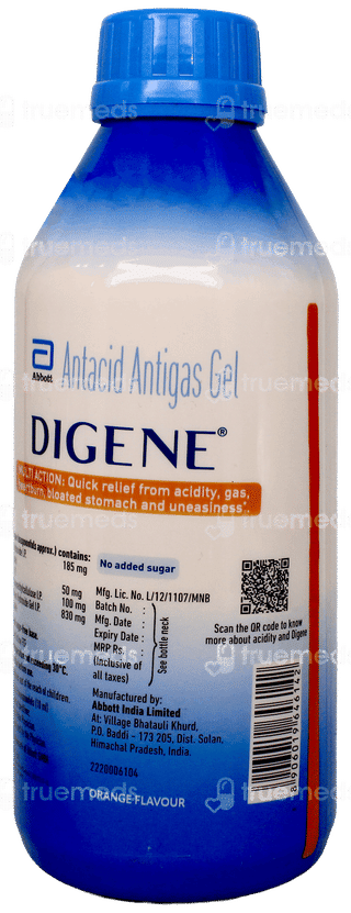 Digene Orange Flavour Gel 450Ml