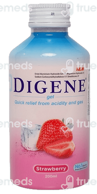 Digene Strawberry 830/185/50 MG Gel 200 ML