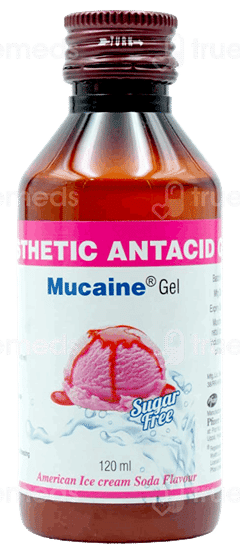 Mucaine American Ice Cream Soda Flavour Sugar Free Gel 120Ml