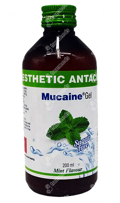 MUCAINE MINT FLAVOUR SUGAR FREE GEL 200ML