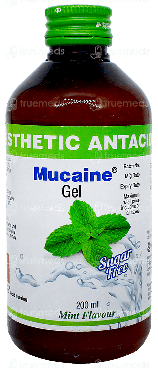 Mucaine Mint Flavour Sugar Free Gel 200ml