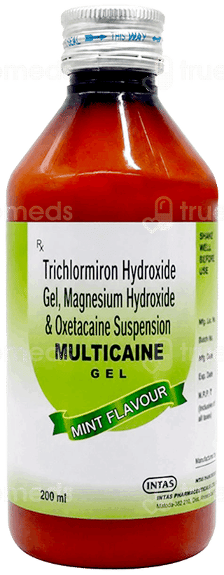 Multicaine Mint Flavour Gel 200Ml