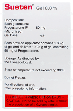 Susten 8.0% Vaginal Gel 1.35gm Susten 8.0% Vaginal Gel 1.35gm