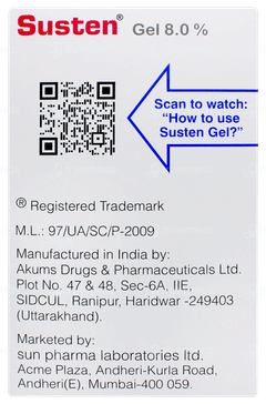 Susten 8.0% Vaginal Gel 1.35gm Susten 8.0% Vaginal Gel 1.35gm
