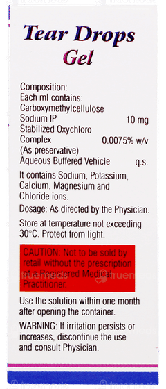 Tear Drops Gel Eye Drops 10ml