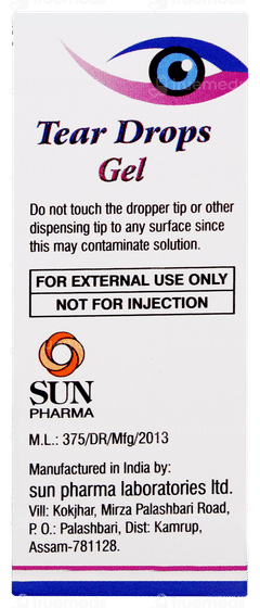 Tear Drops Gel Eye Drops 10ml