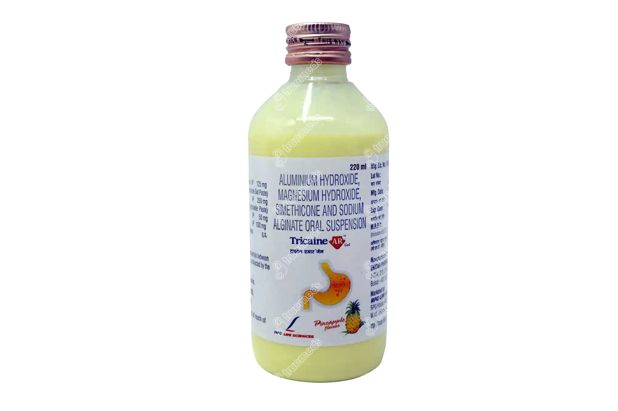 Tricaine Ar 125/250/50/100 MG Gel 220 ML | Order Tricaine Ar 125/250/50 ...