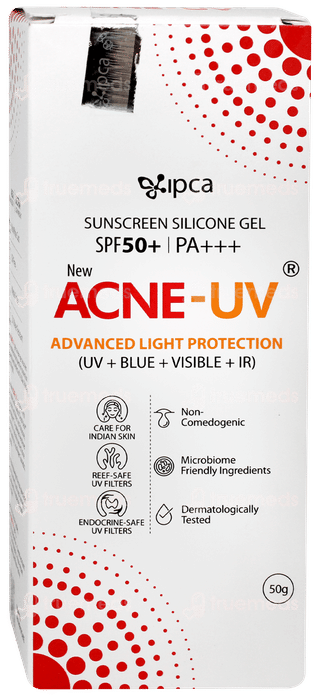 Acne Uv Spf 50 Pa+++ Silicone Sunscreen Gel 50gm