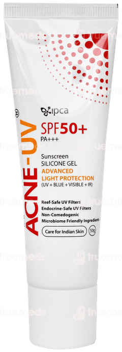 Acne Uv Spf 50 Pa+++ Silicone Sunscreen Gel 50gm