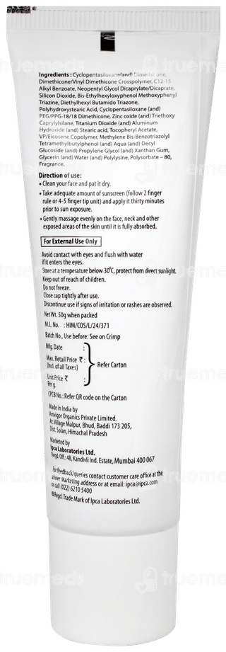 Acne Uv Spf 50 Pa+++ Silicone Sunscreen Gel 50gm