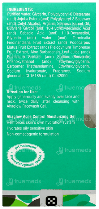 Ahaglow Acne Control Moisturizing Gel 50gm