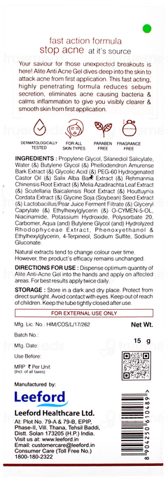 Alite Anti Acne Gel 15gm