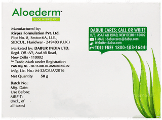 Aloederm Aloe Hydro Gel 50Gm