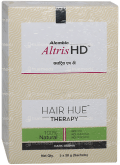 Altris Hd Hair Hue Therapy Dark Brown 50gm Pack Of 3 Sachets Altris Hd Hair Hue Therapy Dark Brown 50gm Pack Of 3 Sachets