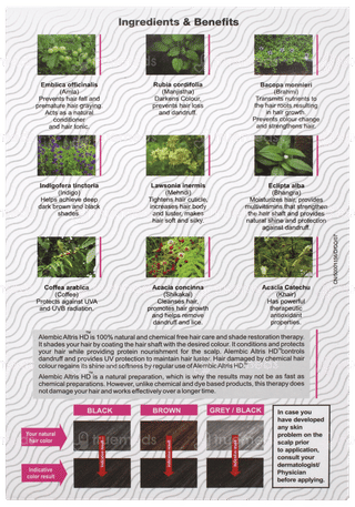 Altris Hd Hair Hue Therapy Soft Black 50gm Pack Of 3 Sachets