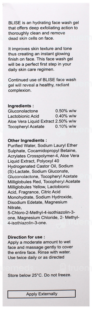 Blise Face Wash Gel 100Gm