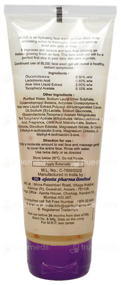 Blise Face Wash Gel 100Gm Blise Face Wash Gel 100Gm
