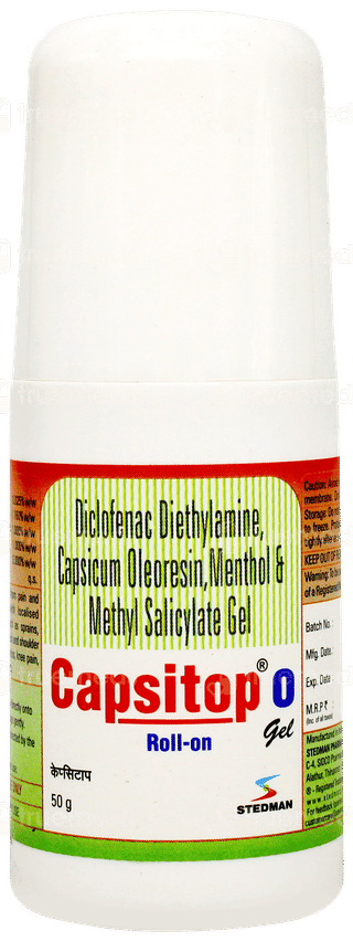 Capsitop O Roll On Gel 50gm