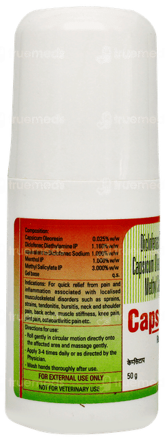 Capsitop O Roll On Gel 50gm