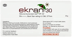 Ekran 30 Spf 30+ Pa++++ Silicon Sunscreen Gel 30gm