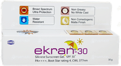 Ekran 30 Spf 30+ Pa++++ Silicon Sunscreen Gel 30gm