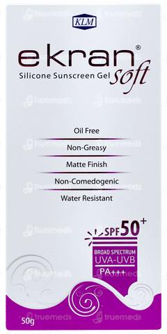 Ekran Soft Spf 50+ Pa+++ Silicone Sunscreen Gel 50gm
