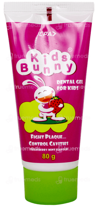 Kids Bunny Strawberry Mint Flavour Gel 80gm