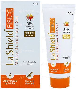 La Shield Fisico Spf 50+ Matte Sunscreen Gel 50gm