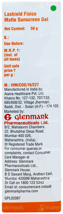 La Shield Fisico Spf 50+ Pa+++ Matte Sunscreen Gel 50gm La Shield Fisico Spf 50+ Pa+++ Matte Sunscreen Gel 50gm