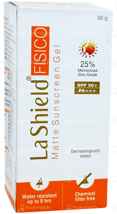 La Shield Fisico Spf 50+ Pa+++ Matte Sunscreen Gel 50gm La Shield Fisico Spf 50+ Pa+++ Matte Sunscreen Gel 50gm