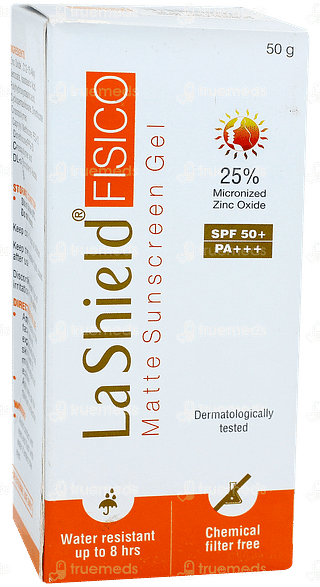 La Shield Fisico Spf 50+ Matte Sunscreen Gel 50gm