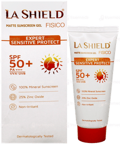 La Shield Fisico Spf 50+ Pa+++ Matte Sunscreen Gel 50Gm La Shield Fisico Spf 50+ Pa+++ Matte Sunscreen Gel 50Gm