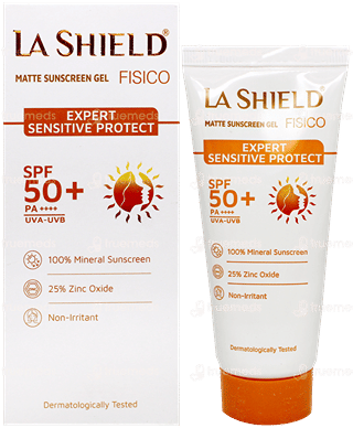 La Shield Fisico Spf 50+ Pa+++ Matte Sunscreen Gel 50Gm