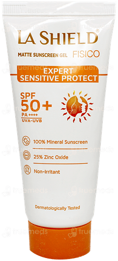 La Shield Fisico Spf 50+ Pa+++ Matte Sunscreen Gel 50Gm La Shield Fisico Spf 50+ Pa+++ Matte Sunscreen Gel 50Gm