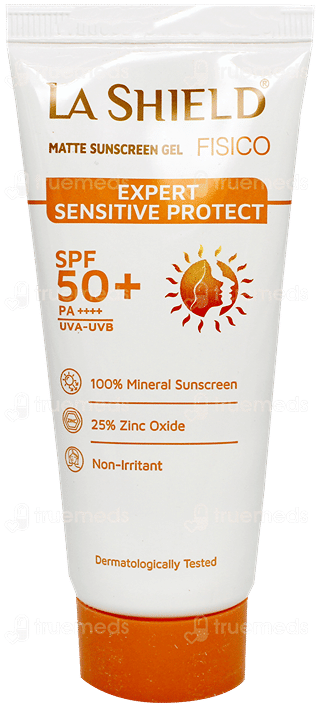 La Shield Fisico Spf 50+ Pa+++ Matte Sunscreen Gel 50Gm